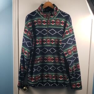 Mountain Gear Geometric Patterned Pullover Size Large